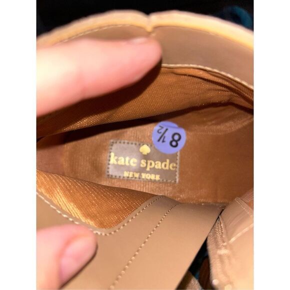 New Kate Spade tan suede booties size 8.5 - Picture 7 of 7